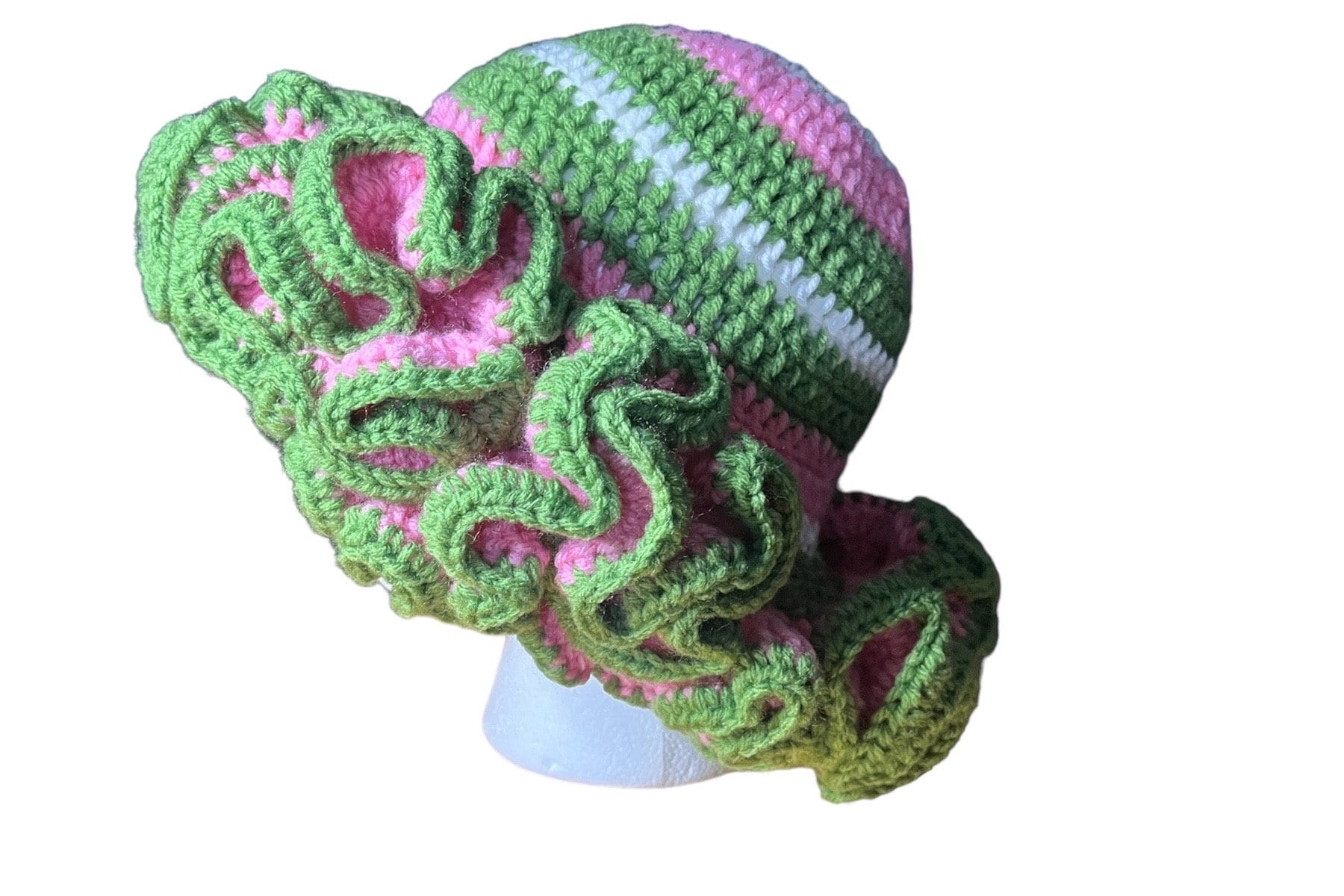 Custom Handmade Crochet Ruffle Hat