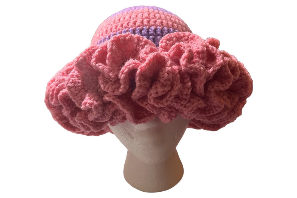 Custom Handmade Crochet Ruffle Hat