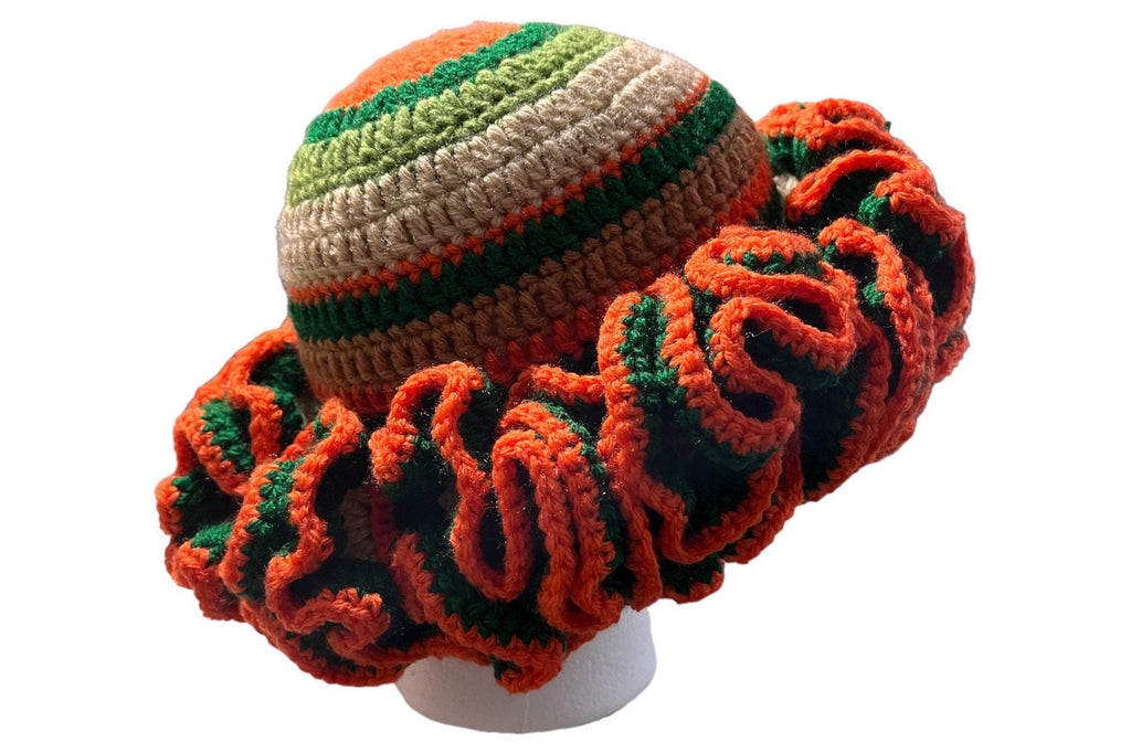 Custom Handmade Crochet Ruffle Hat
