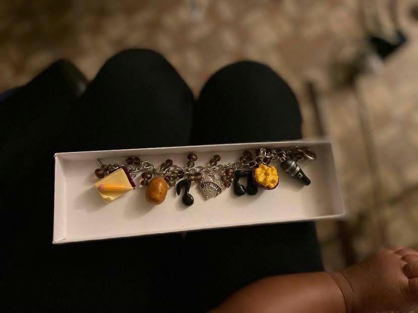 Custom Food Charm Bracelet, Miniature Polymer Clay Jewelry